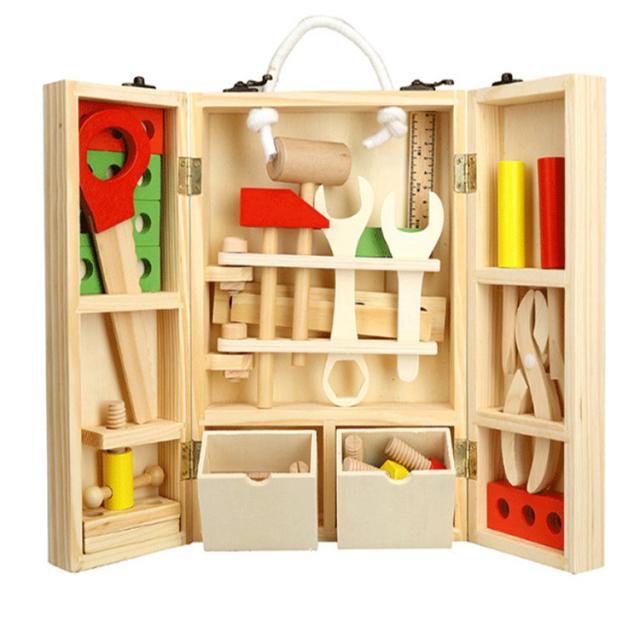 ■ご依頼の品■ 「木のおもちゃ　のセット」 大工さん工具セット 木製 おままごと 木のおもちゃ 木槌付き